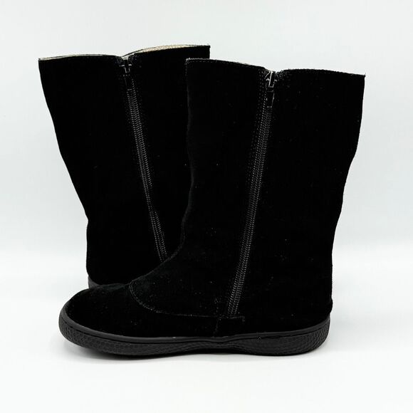 Livie & Luca Black Suede Tiempo Boots with Clock-Like Buttons - Little Kid US si - Picture 7 of 14